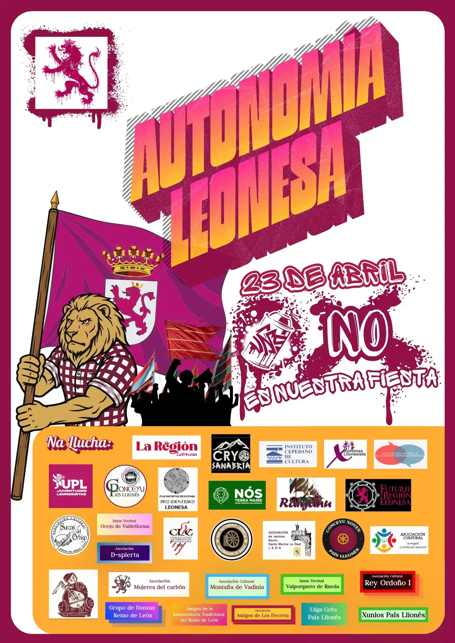 Cartel "Autonomía Leonesa"