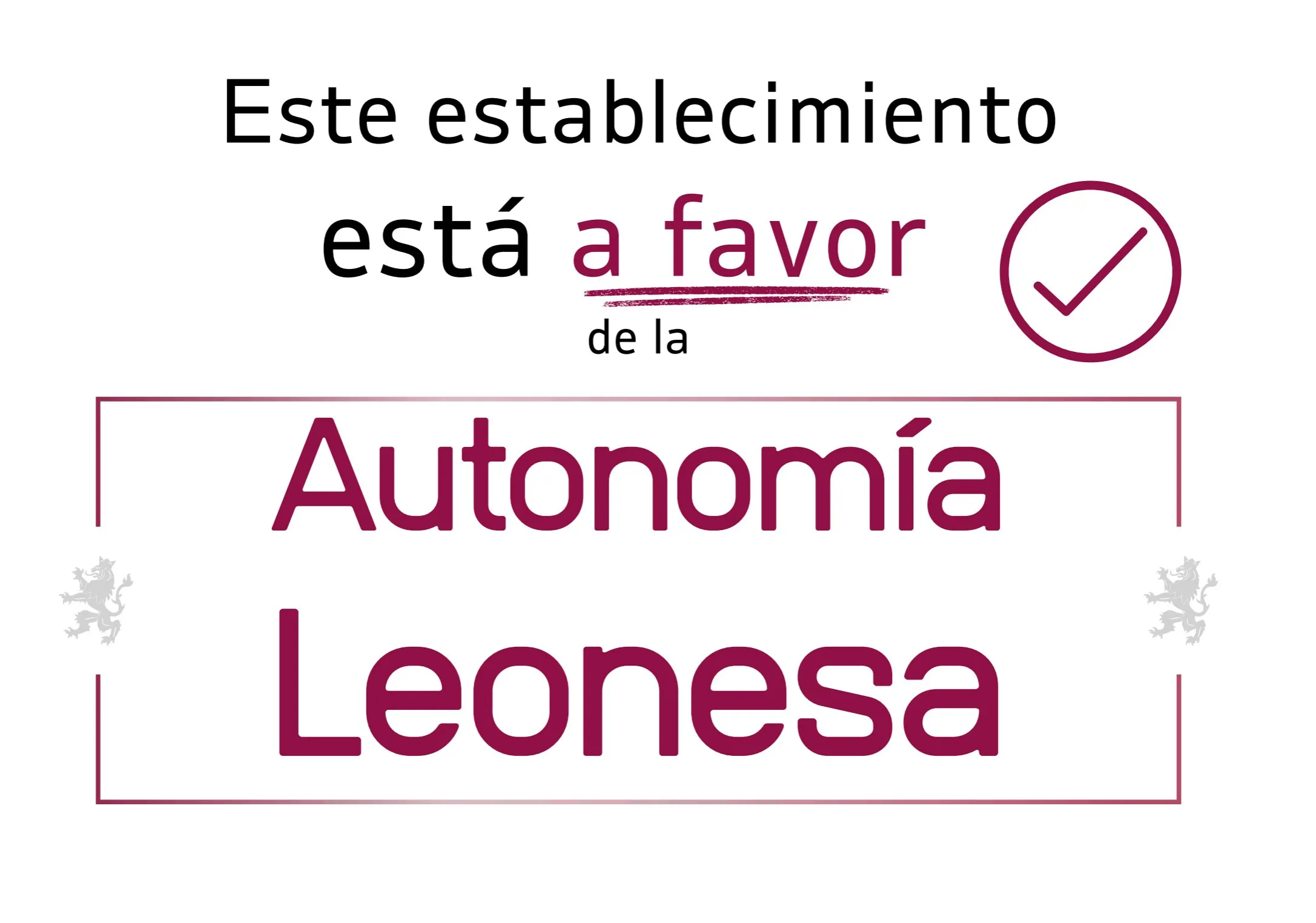 Cartel Establecimientos Autonomía 2026