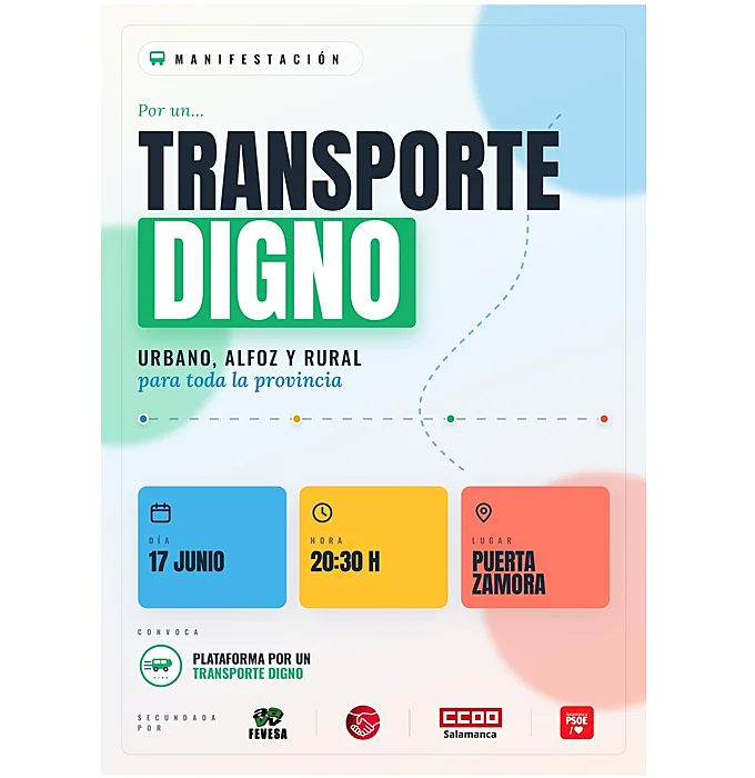 Las asociaciones vecinales de Salamanca se movilizan ante el "desastre" del transporte público y ferroviario