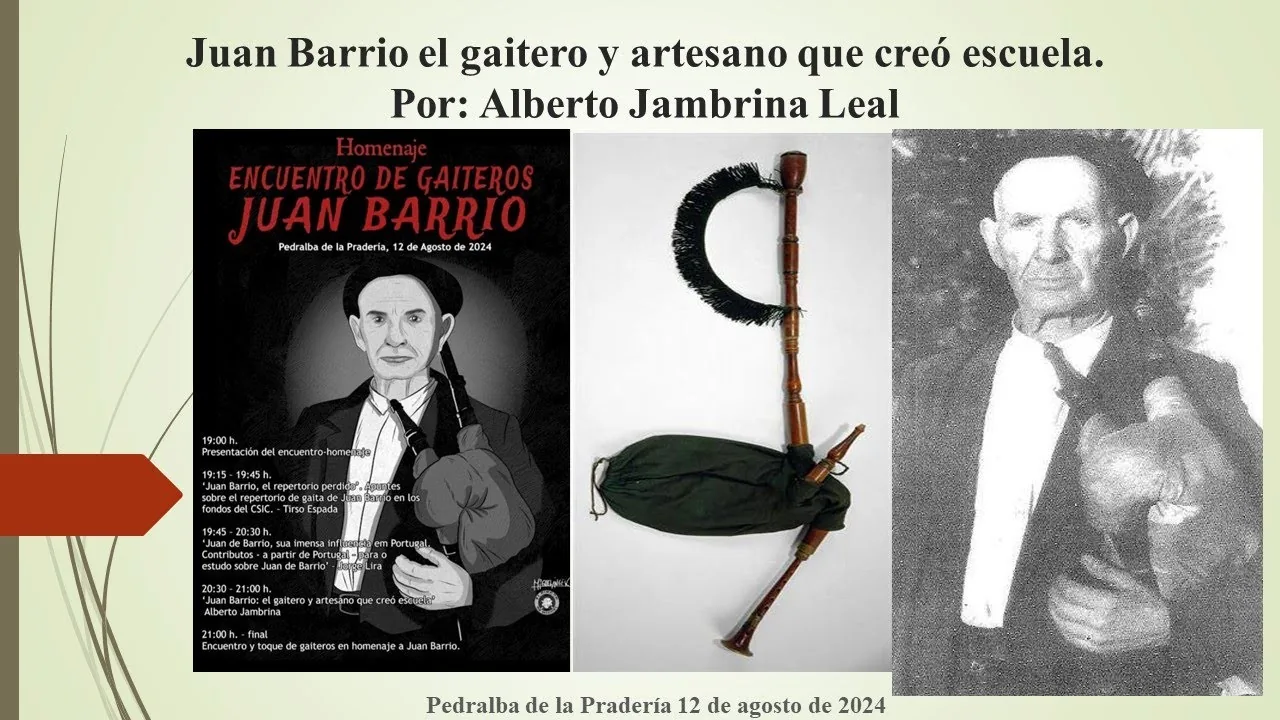 Encuentro homenaje a Juan Barrio, gaitero de Pedralba