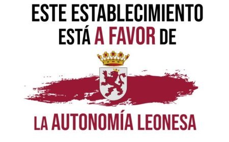 Cartel autonomía para establecimientos