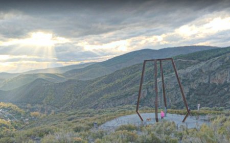 El columpio más alto de España está en el Bierzo