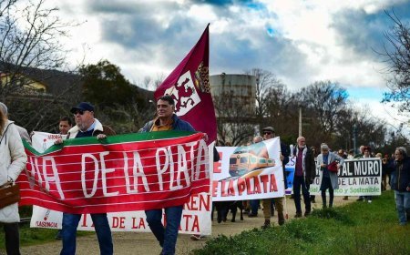 Imágenes de la manifestación en Hervás por el "Vía de la Plata"