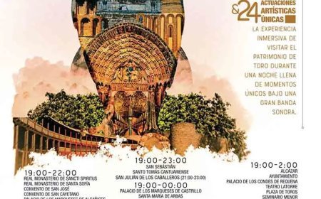 Toro se ilumina para su Noche Blanca del Patrimonio