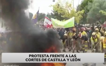 Castilla y León se levanta: protesta frente a las Cortes
