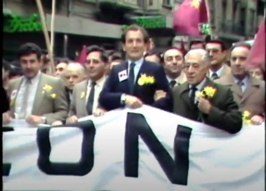 Manifestación por la autonomía. Años 80