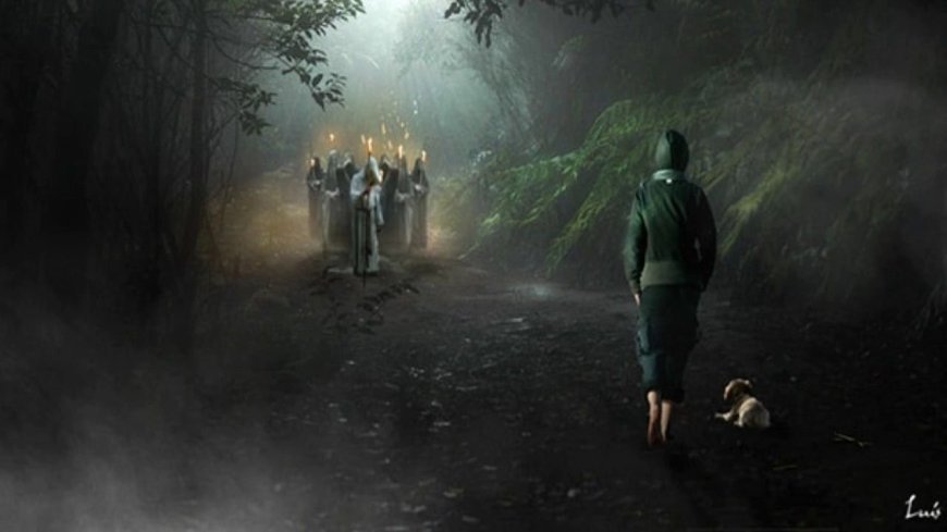 Procesión de ánimas en el Reino de León