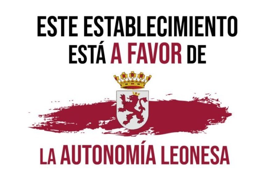Cartel autonomía para establecimientos