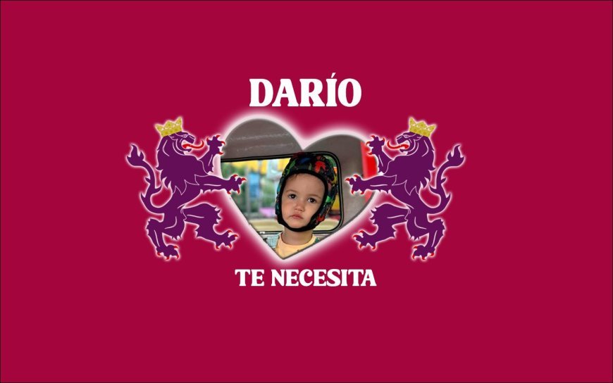 El pequeño Darío te necesita