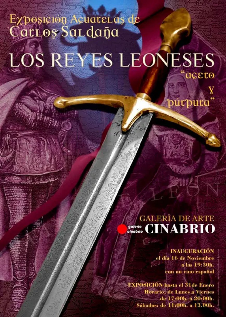 Los reyes leoneses, exposición de acuarelas de Carlos Saldaña