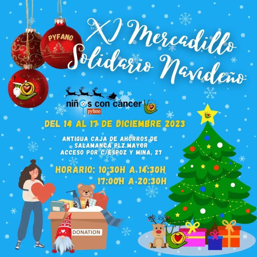 Mercadillo solidario navideño en Salamanca