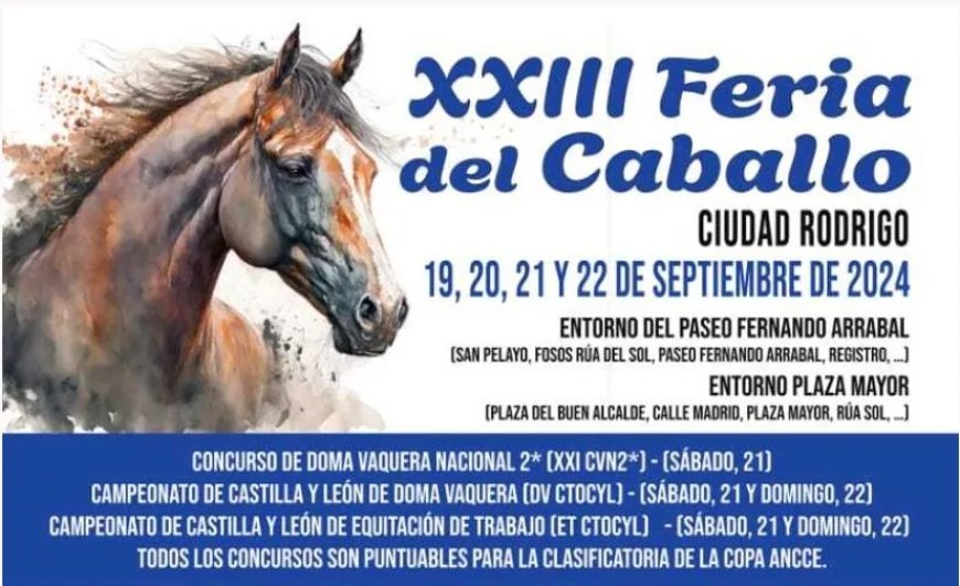 XXIII Feria del Caballo de Ciudad Rodrigo - Programa