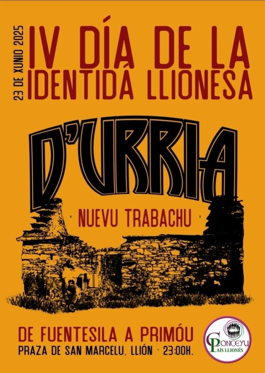 D'urria presentará su "Nuevu trabachu" en el IV Día la Identidá Llionesa