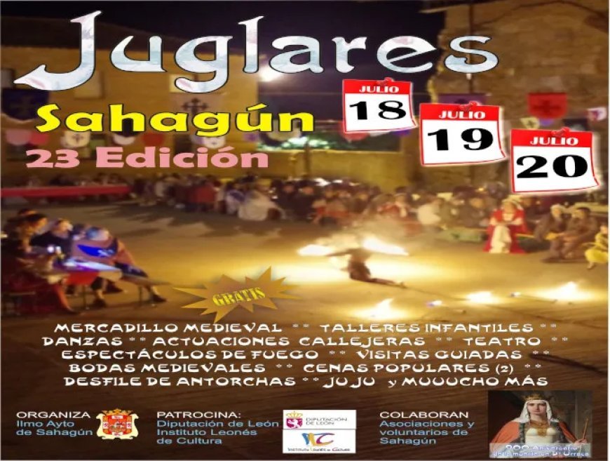 Sahagún se prepara para la 23ª edición de «Juglares», la gran fiesta medieval