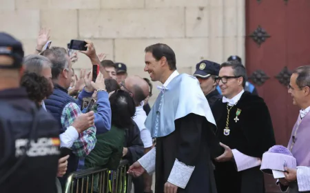 Rafa Nadal nombrado doctor honoris causa por la Universidad de Salamanca