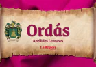 Ordás: Apellidos Leoneses