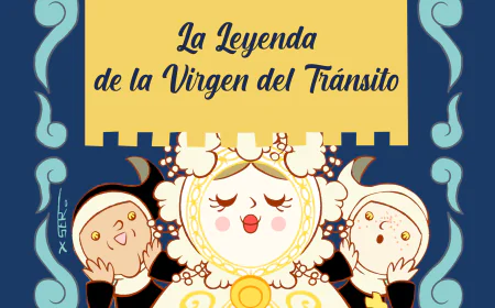 La leyenda de la Virgen del Tránsito ilustrada por Sergio Ballester, primer cuento infantil de Salto al Vacío