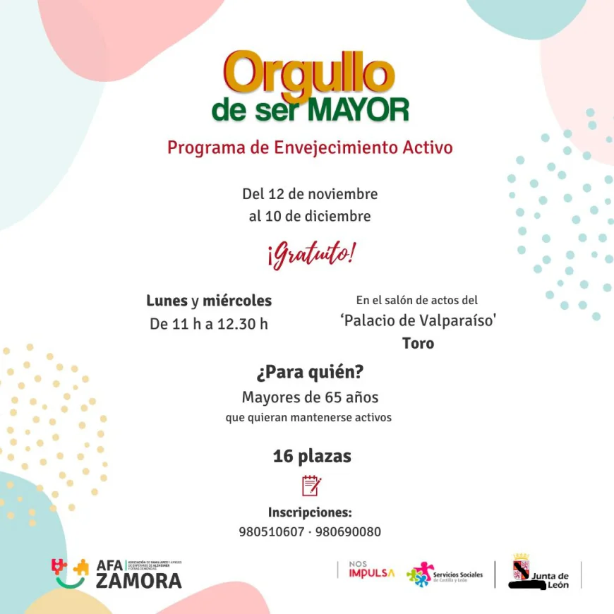 Toro celebra una nueva edición de “Orgullo de ser MAYOR”