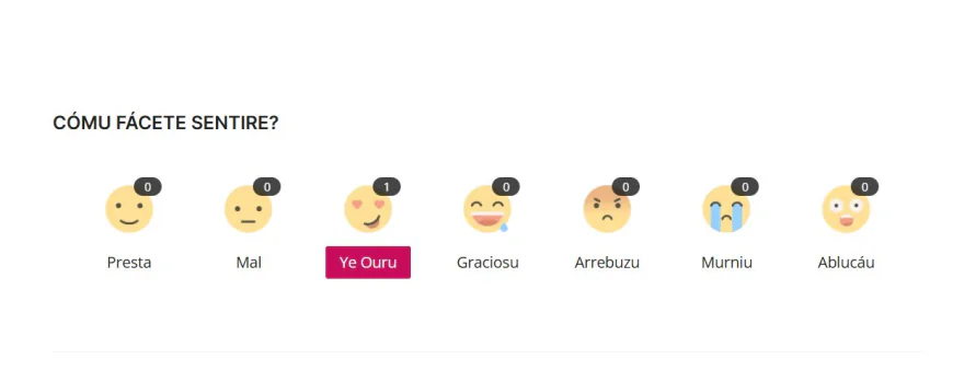 Reacciones en leonés: una pequeña prueba