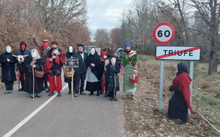 Las Vieyas y los Visparros de Triufé volvieron a practicar sus ritos ancestrales