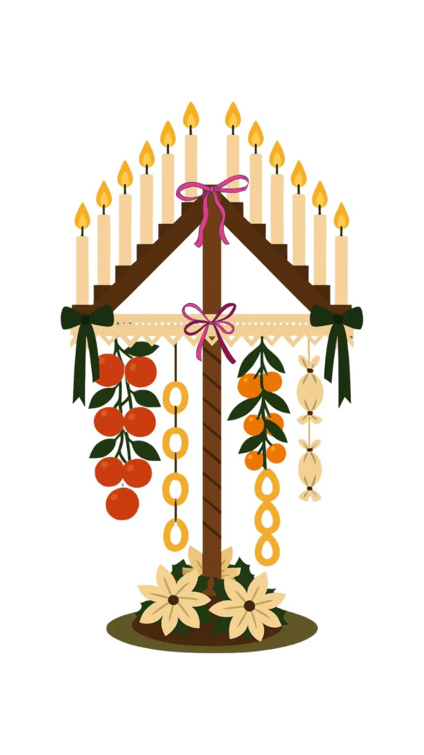 Diseños gratuitos del ramo leonés para tus felicitaciones navideñas