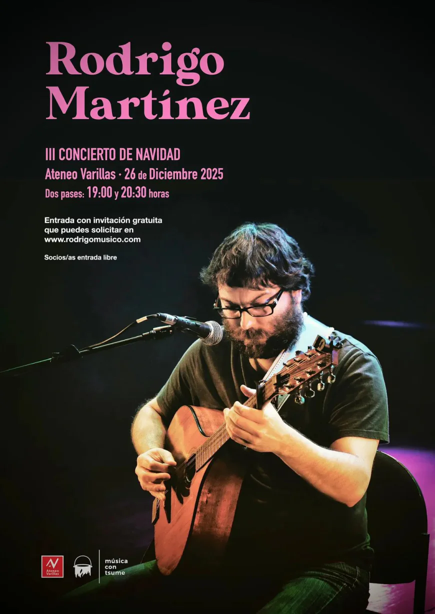 El músico Rodrigo Martínez ofrece dos conciertos navideños