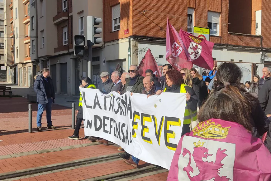 Manifestación por la FEVE. Imágenes