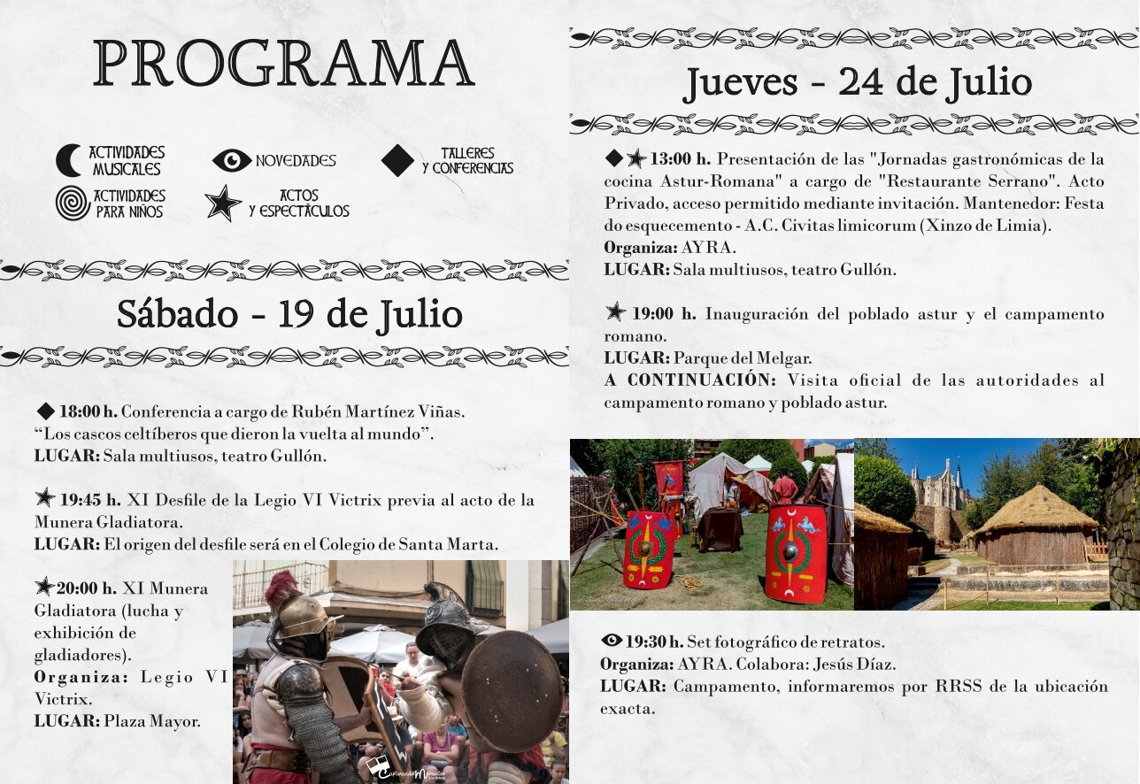 20 años de Astures y Romanos. Programa 2025